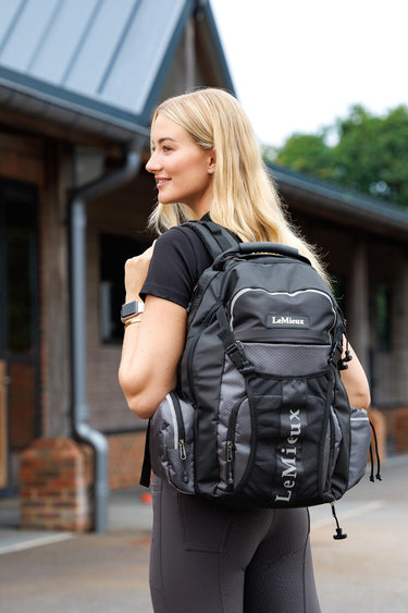 Buy the LeMieux Black Pro Rucksack | Online for Equine