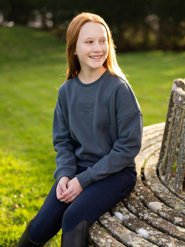 Buy LeMieux Petrol Young Rider Clea Crew Jumper| Online for Equine