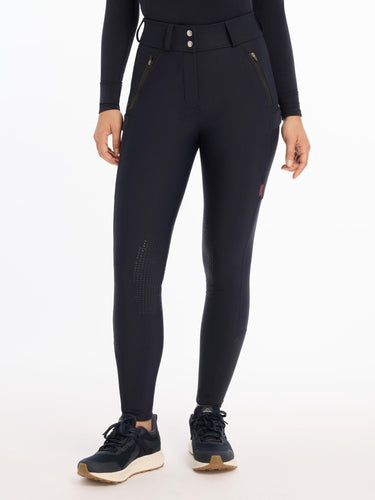 LeMieux Drytex Waterproof Breeches Knee Grip Navy