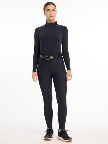 LeMieux Drytex Waterproof Breeches Knee Grip Navy