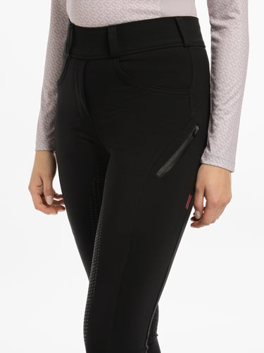 Buy LeMieux Black Amy Brushed Breggings | Online for Equine