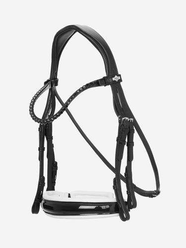 LeMieux Kudos Double Bridle Black/White