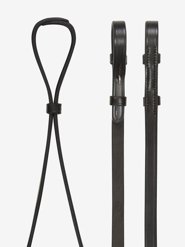 LeMieux Curb Rein Brown/Silver