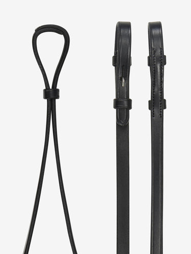 LeMieux Curb Rein Black/Silver