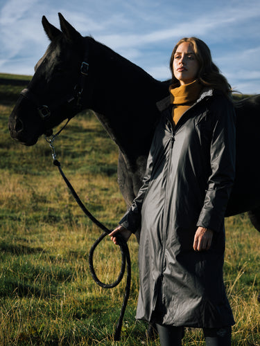 LeMieux Black Ladies Waterproof All Elements Robe Coat
