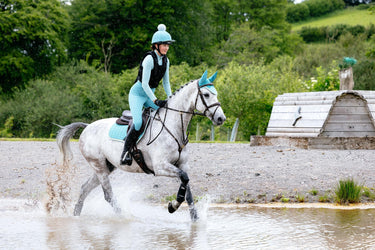 Buy LeMieux Suede Close Contact Square Lagoon | Online for Equine