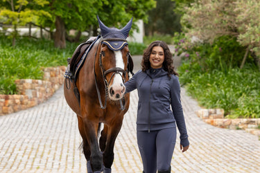 Buy LeMieux Ladies Tabi Tech Zip Through Hoodie Dusk Blue | Online for Equine