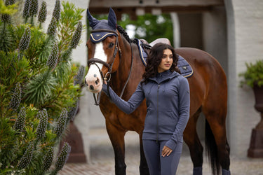 Buy LeMieux Ladies Tabi Tech Zip Through Hoodie Dusk Blue | Online for Equine