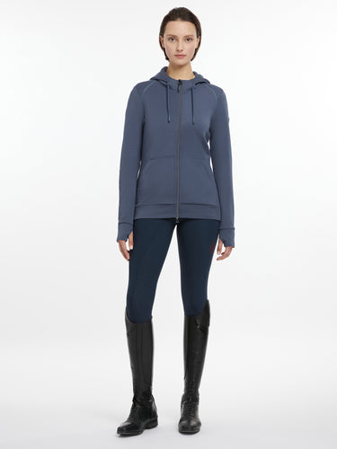 Buy LeMieux Ladies Tabi Tech Zip Through Hoodie Dusk Blue | Online for Equine