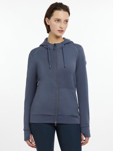 Buy LeMieux Ladies Tabi Tech Zip Through Hoodie Dusk Blue | Online for Equine