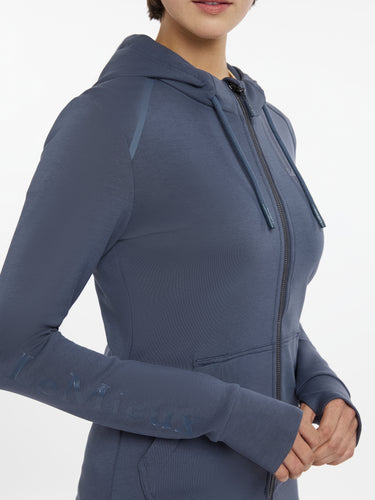 Buy LeMieux Ladies Tabi Tech Zip Through Hoodie Dusk Blue | Online for Equine