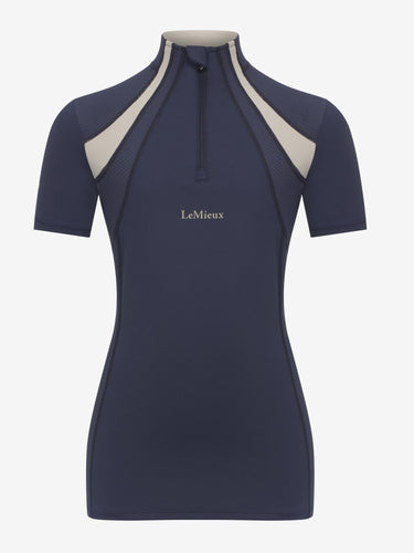 Buy LeMieux Young Rider Short Sleeve Mia Mesh Base Layer Dusk Blue | Online for Equine