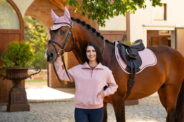 Buy LeMieux Ladies Keira Quarter Neck Sweat Blossom | Online for Equine