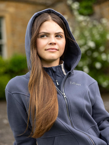 Buy LeMieux Young Rider Hadley Hoodie Dusk Blue | Online for Equine