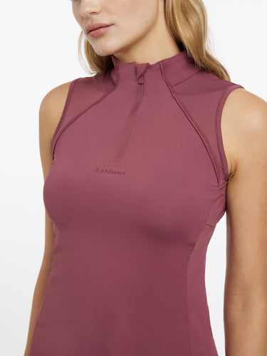 LeMieux Ladies Maria Mesh Sleeveless Baselayer Rosewood
