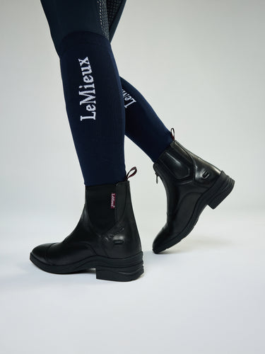 LeMieux Junior Zip Paddock Boot Black