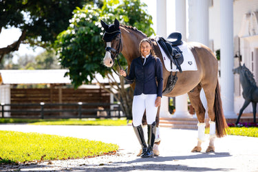 LeMieux Puissance Suede Dressage Pad White