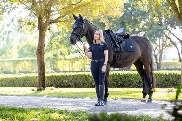 LeMieux Puissance Suede Dressage Pad Navy