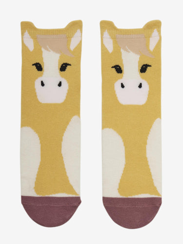 Buy LeMieux Young Rider Mini Character Socks 2 pack Lemon | Online for Equine