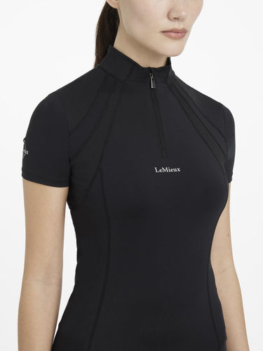 LeMieux Mia Mesh Short Sleeve Base Layer Black