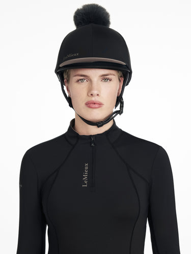 LeMieux Classique Pom Hat Silk Black