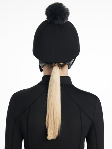 LeMieux Classique Pom Hat Silk Black
