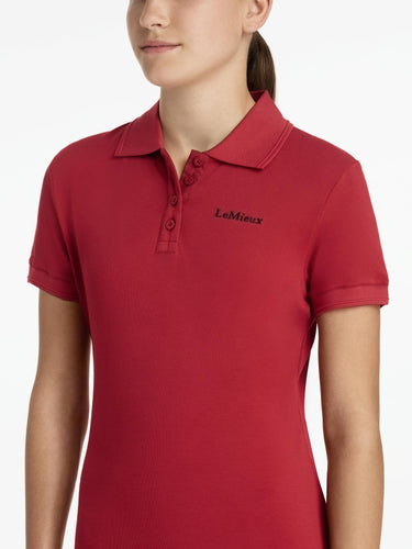 LeMieux Young Rider Classique Polo Shirt Chilli