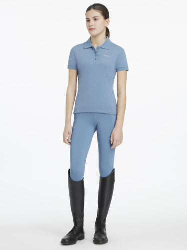 LeMieux Young Rider Classique Polo Shirt Ice Blue
