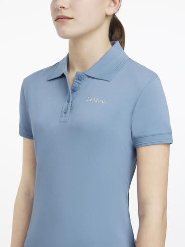 LeMieux Young Rider Classique Polo Shirt Ice Blue