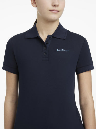 LeMieux Young Rider Classique Polo Shirt Navy