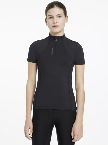 LeMieux Young Rider Classique Short Sleeve Base Layer Black