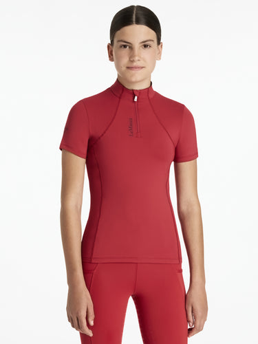LeMieux Young Rider Classique Short Sleeve Base Layer Chilli