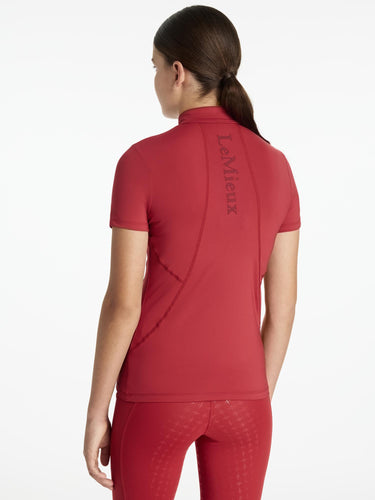 LeMieux Young Rider Classique Short Sleeve Base Layer Chilli