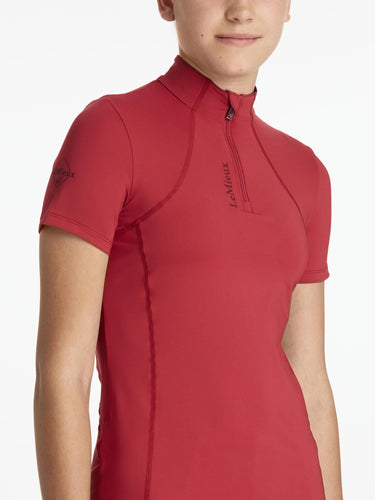 LeMieux Young Rider Classique Short Sleeve Base Layer Chilli