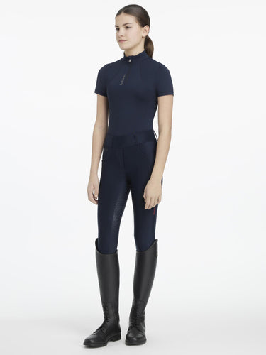 LeMieux Young Rider Classique Short Sleeve Base Layer Navy