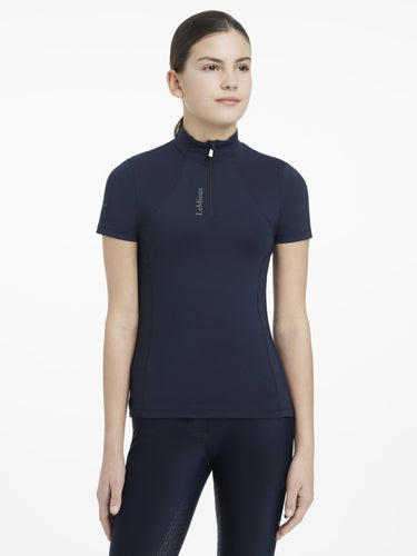LeMieux Young Rider Classique Short Sleeve Base Layer Navy
