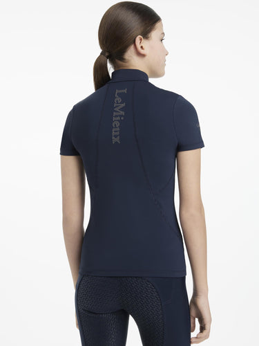 LeMieux Young Rider Classique Short Sleeve Base Layer Navy