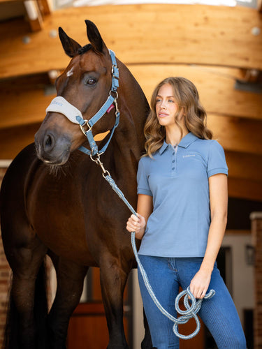 LeMieux Classique Polo Shirt Ice Blue