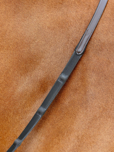 LeMieux Ergo Grip Rubber Reins Brown