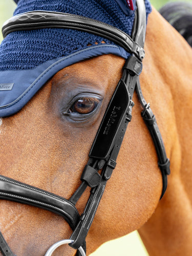 LeMieux Leather Bridle Blinkers Black