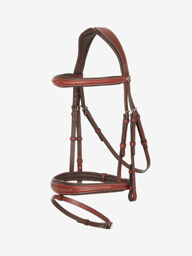 LeMieux Kudos Competition Flash Bridle Chestnut