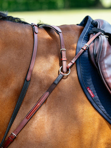 LeMieux Breastplate (D-Ring Attachment) Chestnut/Silver
