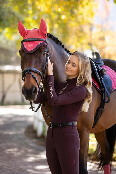 LeMieux Loire Fly Hood Cranberry