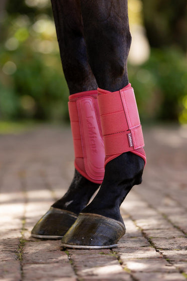 LeMieux Arika Mesh Brushing Boots Cranberry