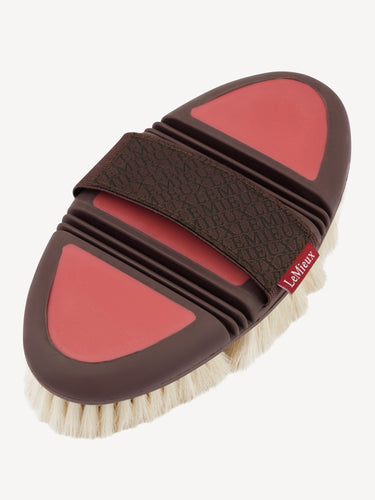 LeMieux Flexi Goat Hair Body Brush Cranberry
