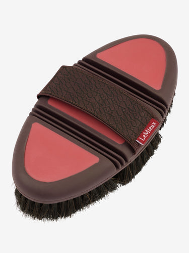 LeMieux Flexi Horse Hair Body Brush Cranberry