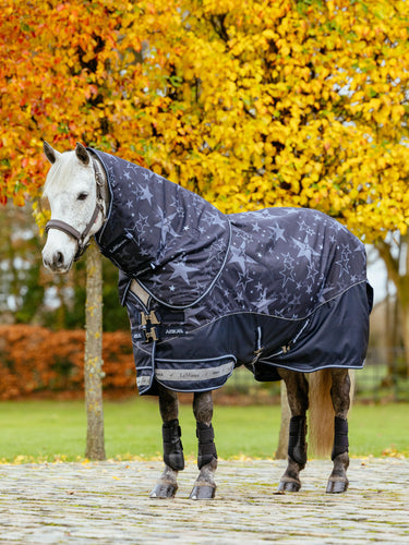 LeMieux Arika Star 0g Turnout Rug Navy
