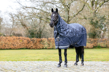 LeMieux Arika Star 0g Turnout Rug Navy