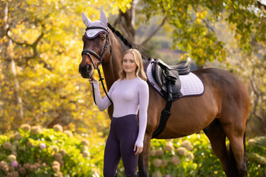 LeMieux Suede Close Contact Square Lilac