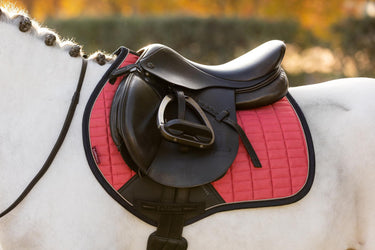 LeMieux Mini Suede Close Contact Square Cranberry